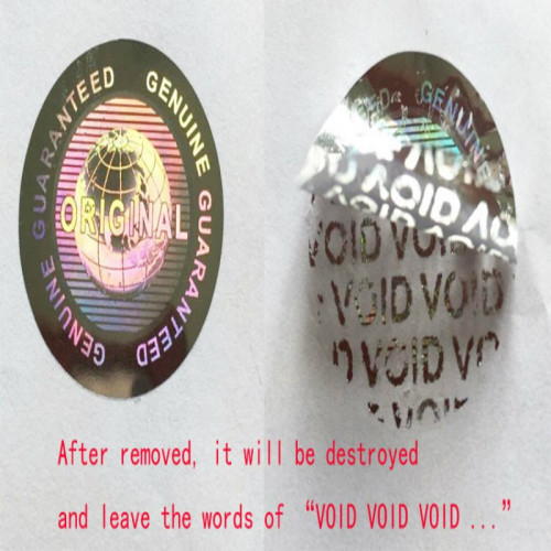 Garantie und Sicherheit Hologramme Siegeln Aufkleber 100 Gold