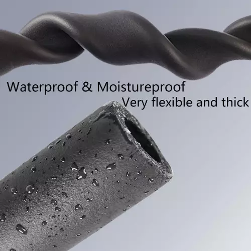 PE Foam Pipe Insulation Sleeve, Black, Ø13/Ø32 mm, 1.