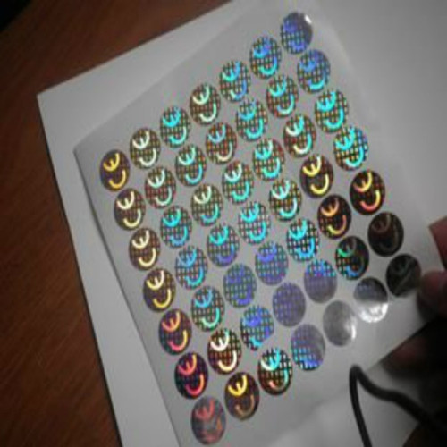 Etiquetas autocolantes holográficas com marca europeia de