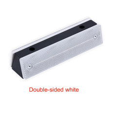 Riflettore Catarifrangente bianco da parete in plastica nera - 2