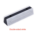 Wall White Reflector in black plastic - 1180x50x40mm