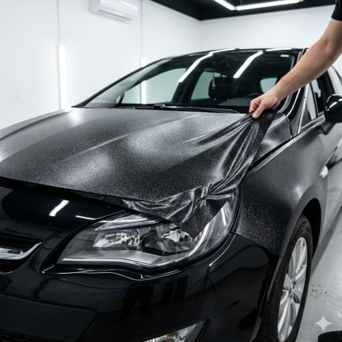 black glitter Adhesive film for car wrapping,...