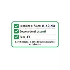 Felt panel in quilted glass fiber and high temperature 2