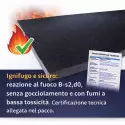 Pannello in Fibra di Poliestere adesivo Fonoisolante Fonoassorbente Nero