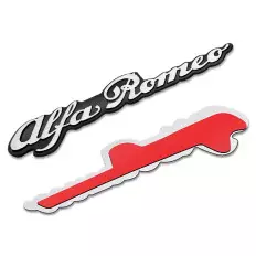 Emblema metálico 3D para Alfa Romeo: Adhesivo decorativo...