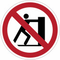 Panneaux d'interdiction de pousser (ISO 7010) - P017