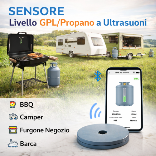 Sensor de Nível GPL/Propano Ultrassônico...