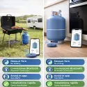 Ultraschall-Gasfüllstandsensor Bluetooth | Kein Bohren, App-Benachrichtigungen
