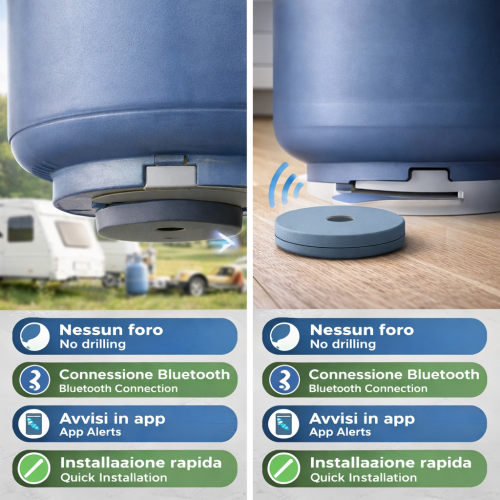 Indicatore di livello del serbatoio del gas...