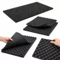 Pannello Poliuretano Fonoassorbente Insonorizzante NON Adesivo Bugnato 50x100 da 20/30/40mm