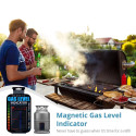 Indicador magnético de nivel de gas para barbacoa de camping