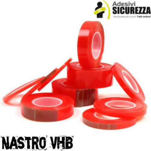 Nastro adesivo VHB biadesivo trasparente 33 metri in varie