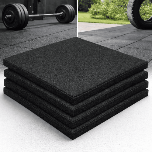 Baldosas entrelazadas antitrauma en caucho...