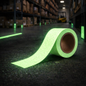 Nastro adesivo antiscivolo fosforescente luminescente 25mm