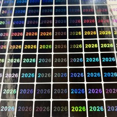 100 etiquetas adhesivas con sello holográfico de...
