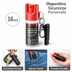 Spray de defesa pessoal 16ml legal proteção contra agressões 2