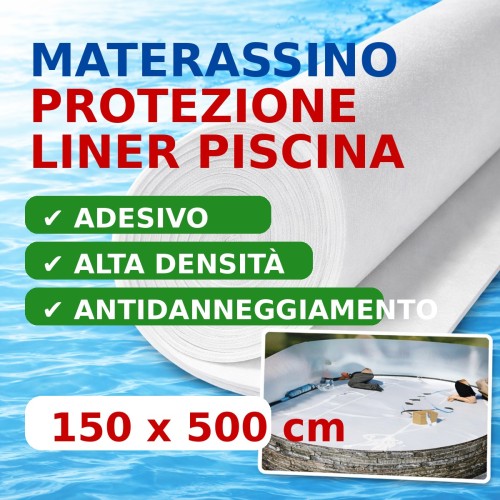 Tapete protetor adesivo para liner de piscina