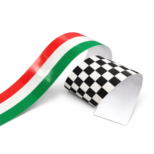 Reflektierender Aufkleber italienische Flagge...