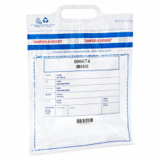 Busta porta valori con codice numerico/barcode, nastro...