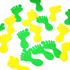 8 Fluoreszierende Rutschfeste Füßchen für Boden in 2 Farben