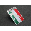 Adesivo em aluminio 3D da Bandeira tricolor italiana
