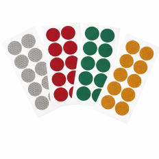 10 pegatinas circulares reflectantes para las ruedas de...