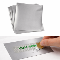 5 A4 sheets Scratch off scratch card sticker 200X235mm