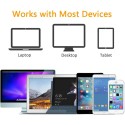 Große, ultradünne Webcam-Abdeckung zum Aufschieben, Sichtschutz für Laptop, PC, MacBook, iMac und Tablet, Schwarz