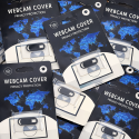 Cache-webcam ultra-fin et coulissant pour ordinateur portable, PC, MacBook, iMac et tablette, noir.