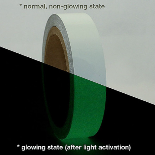 Anti-Rutscch Klebfolien-Streifen fluoreszierendes Licht 25 mm x
