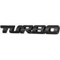 3D TURBO Metal Car Emblem Sticker – Universal Decorative Badge 9.7 x 1.1 cm – in 3 Colors