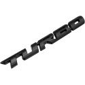 3D TURBO Metal Car Emblem Sticker – Universal Decorative Badge 9.7 x 1.1 cm – in 3 Colors