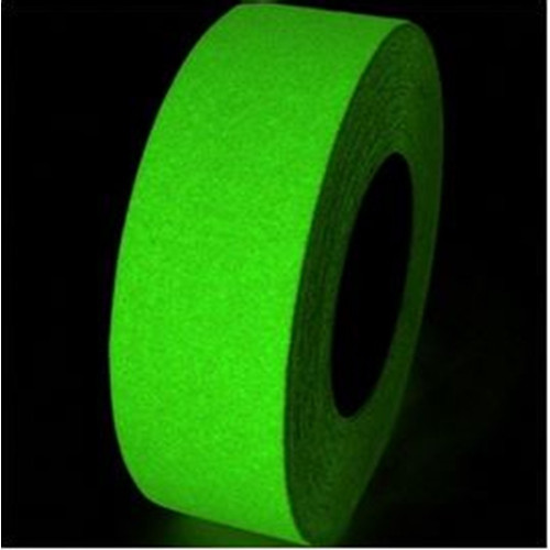 Nastro adesivo antiscivolo fosforescente luminescente 25mm