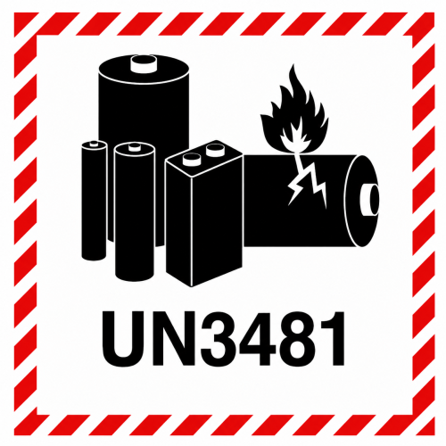 Etichetta in PE Marchio batterie al litio...
