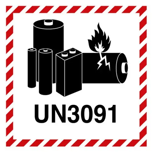 Etichetta in PE Marchio batterie al litio...