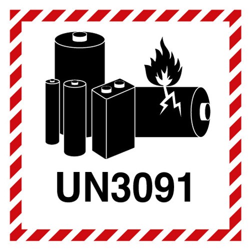 Étiquette PE – Marquage batteries au lithium...
