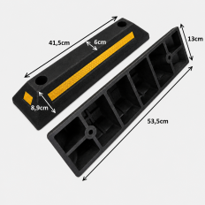 Rubber reflective parking wheel stop for commercial and 2