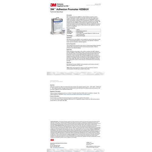 3M 4298UV Adhesion Promoter – Kit of 5 Primer Sachets for VHB Tape and Plastics