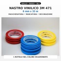 3M 471 Farbiges Vinylklebeband 6 mm x 33 m zum Markieren, Abkleben und Dekorieren