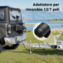 Adattatore rimorchio 13 poli a 7 poli 12V per auto, portabici e carrello appendice
