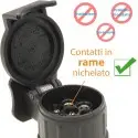 Adattatore rimorchio 13 poli a 7 poli 12V per auto, portabici e carrello appendice