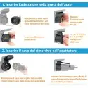 Adattatore rimorchio 13 poli a 7 poli 12V per auto, portabici e carrello appendice
