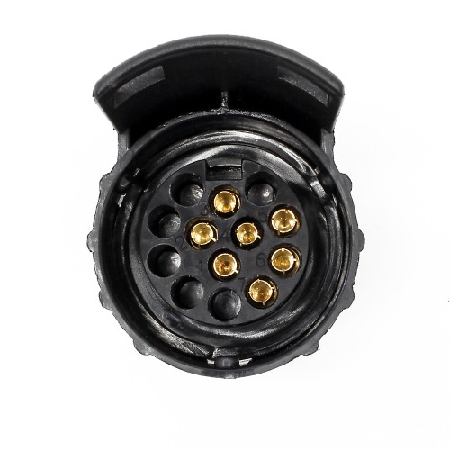 Adattatore rimorchio 7 poli a 13 poli 12V per auto, portabici e caravan