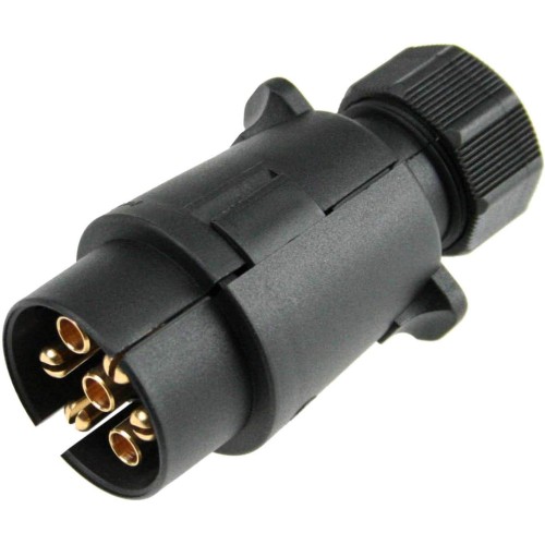 7-pin 12V trailer plug for trailers, caravans...