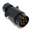 Prise de remorque 7 broches 12V pour remorques, caravanes et porte-vélos