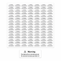 90 etichette indicatrici d’acqua 30×10 mm in foglio – Water Contact Indicator