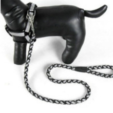 Carrera de perro reflectante negra en largura de 1,5 m Mejor 2