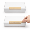 100 scellés en rouleau de papier « NE PAS ACCEPTER SI LE SCEAU EST BRISÉ » 10 x 3 cm