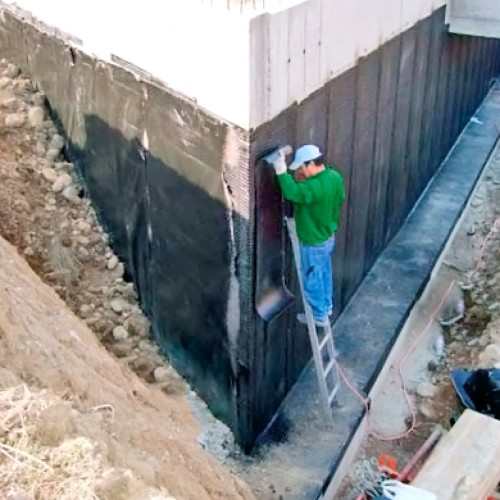 Membrana betuminosa autoadesiva de HDPE para...