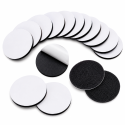 10 Paar 50 mm schwarzes, rundes Klettband mit starkem, wiederverwendbarem Klebeband